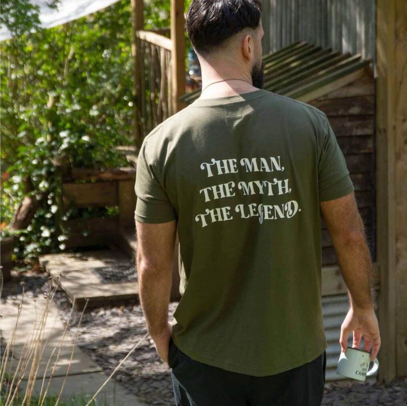 The Man The Myth The Legend Personalised T Shirt - Slogan Back Print Top For Him - Father's Day Birthday Gift For Him  sweater and hoodie