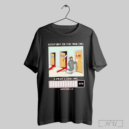 Patrick Mahomes History In The Making 3 Peat Loading Super Bowl Lix Shirt Sweatshirt