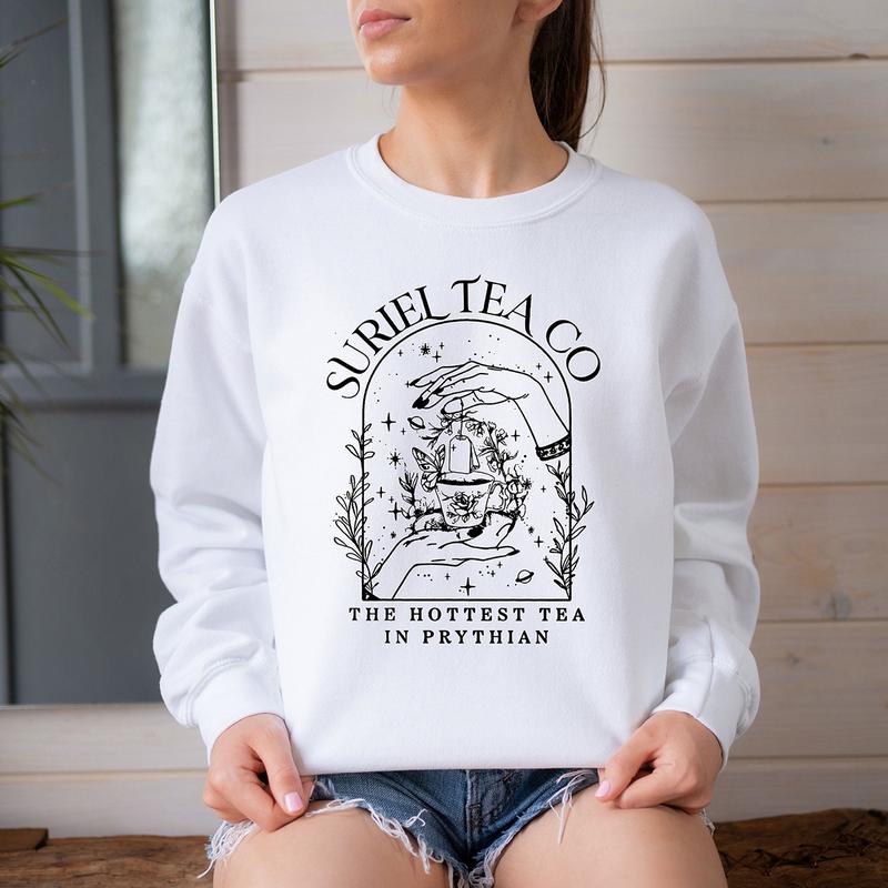 Suriel Tea Co Shirt, Acotar Sweatshirt, A Court Of Thorns And Roses Shirt, The Night Court Gift, Bookish Shirt, Reading Tee, Reader Gifts