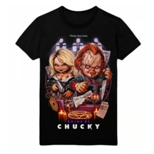 Chucky Basic Cotton T-shirt S To 3xl Black Menswear Top