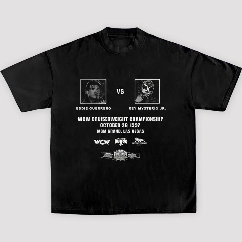 GUERRERO VS MYSTERIO-HALLOWEEN HAVOC 97' TEE, Wrestling Tee, WWE Tee, Wrestling Gift, Sports Shirt, Gift for Him Gift For Her Streetwear