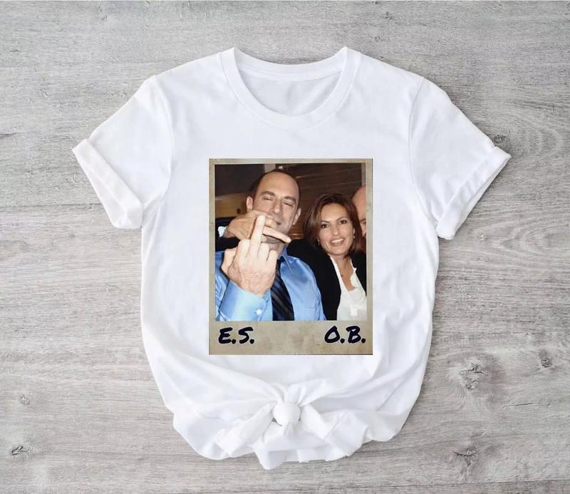 Retro Elliot Stabler And Olivia Benson T-Shirt, Law And Order Shirt