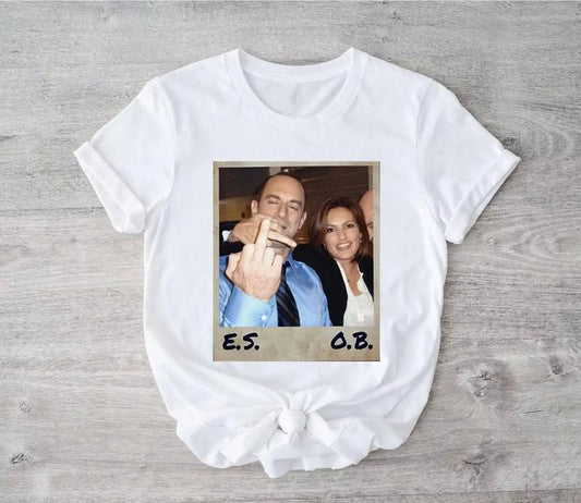 Retro Elliot Stabler And Olivia Benson T-Shirt, Law And Order Shirt