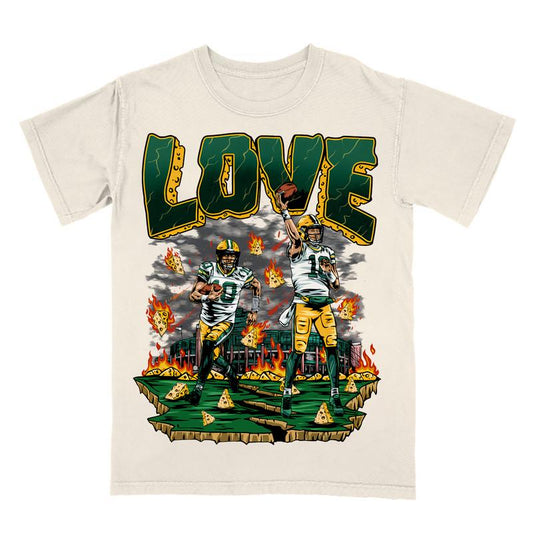 Jordan Love V3 Tee Crewneck  Cotton Fabric Menswear Oversized Top Breathable Hoodie