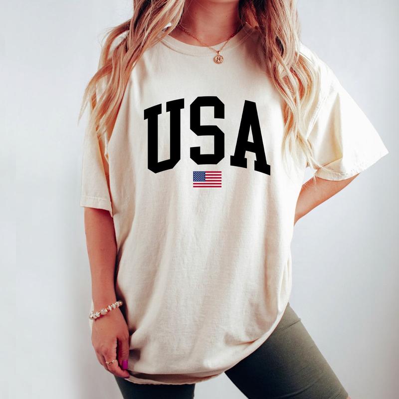 USA Flag Shirt, 4th of July Shirt, Big USA Tshirt, USA Comfort Shirt, USA Flag Comfort Tee, Usa Comfort Colors Tee, Usa Shirt, Retro USA T-Shirt, Inde
