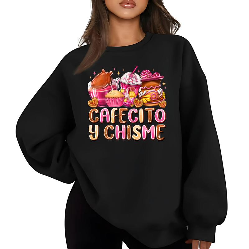 Cafecito Y Chisme Latina Iced Coffee Social Club T-Shirt Sweater Hoodie