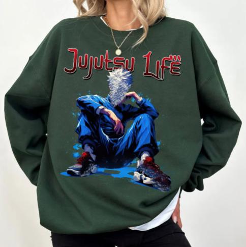 Gojo Jujutsu Life Sweatshirt, JJK Sweatshirt Hoodie Shirt, animee shirt