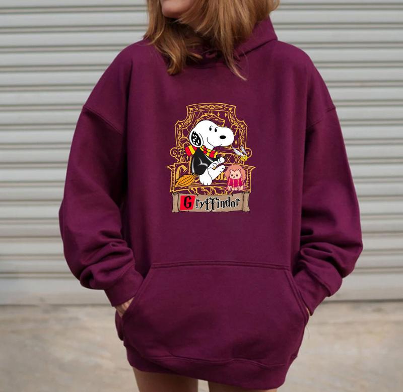 Wizard Snoopy Hogwarts Houses Shirts , Harry Potter Sweatshirts, Bookish Shirt