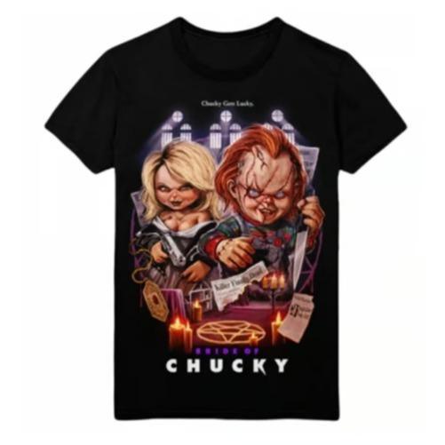 Chucky Basic Cotton T-shirt S To 3xl Black Menswear Top
