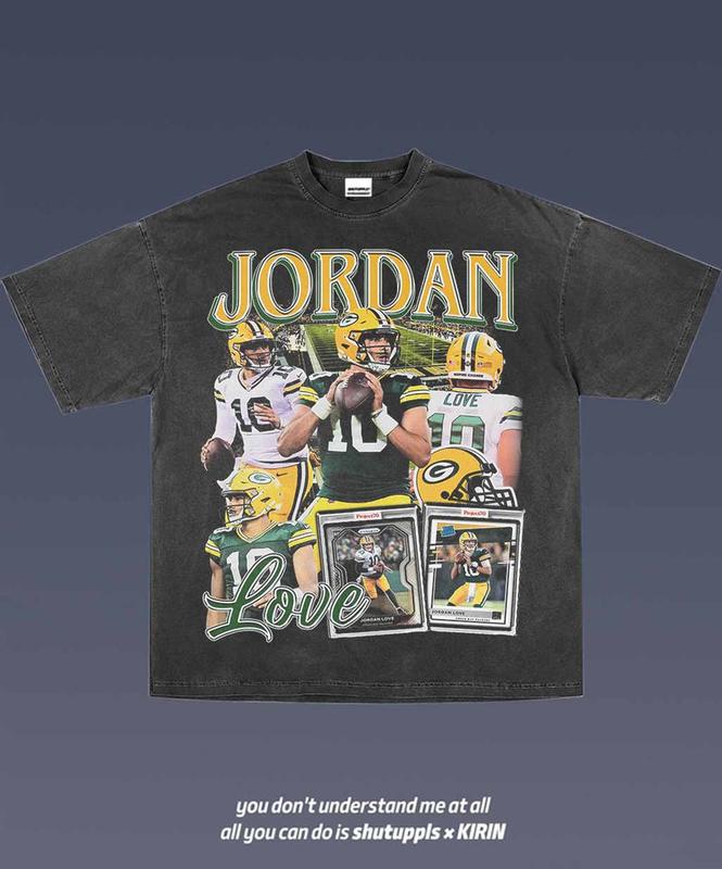 Jordan Love 1.0  VINTAGE TEE  AMERICAN FOOTBALL  GIFT FOR FAN