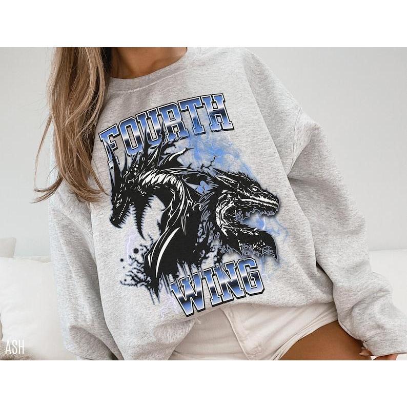 Fourth Wing Sweatshirt OFFICIALLY LICENSED, Fourth Wing Merch, Basgiath War College Gift, Bookish Merch, Dragon Rider, Iron Flame Crewneck