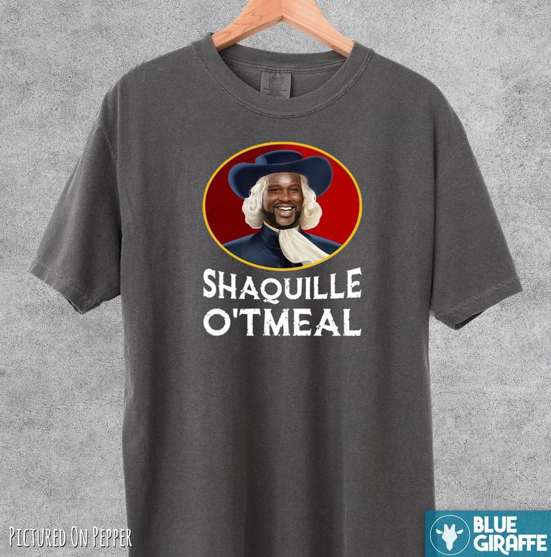Shaquille O'tmeal Shirt, Funny Comfort Colors T-Shirt Menswear Top