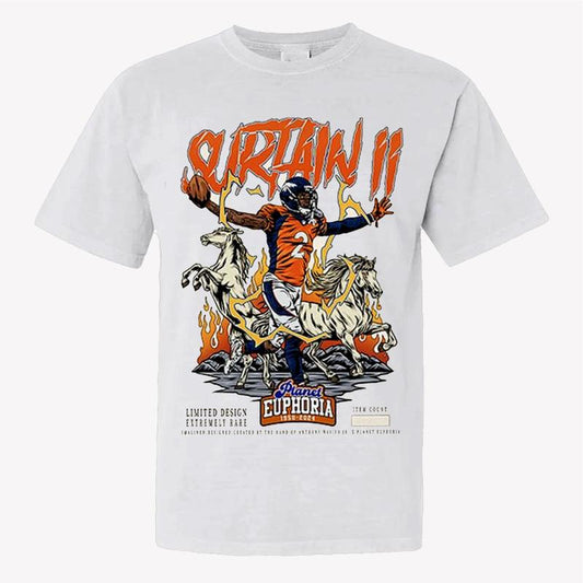 Patrick Surtain II Denver Football T-Shirt, Patrick Surtain II T-Shirt, Vintage Denver Football T-Shirt, Deadman's Football, Gildan Full Size Color