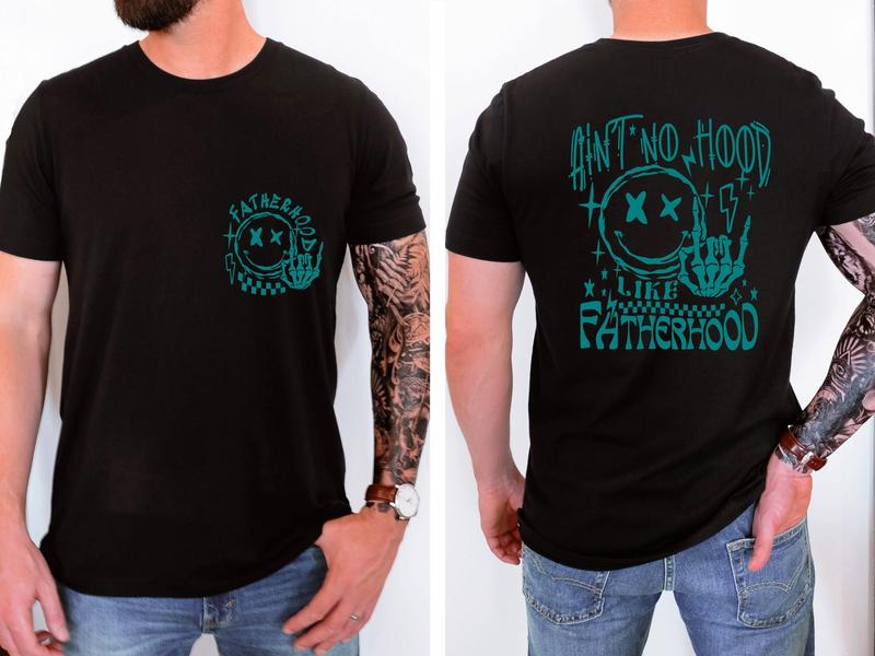Aint No Hood Like Fatherhood Shirt, Funny Dad Shirt, Rock and Roll Dad Shirt, Gift For Husband, Father's Day Gift, Gift for Dad