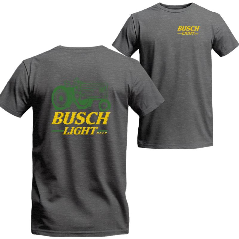 Busch Light Tractor T-shirt 2 Sides, Busch Light Short Sleeve Tee, Unisex Shirt