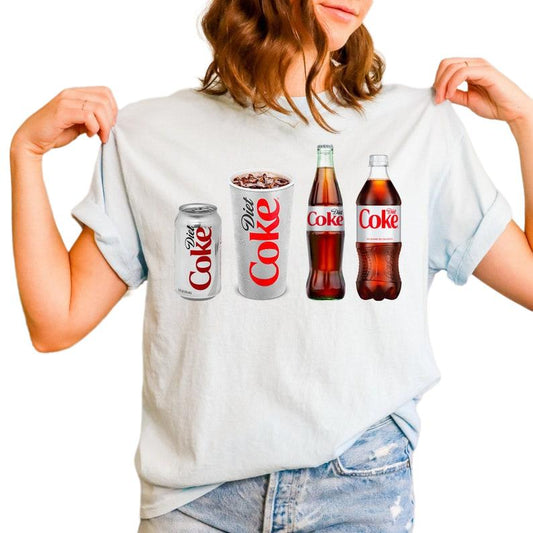 Diet Coke Shirt, Diet Coke Short Sleeve, Diet Coca Cola Crewneck, Gift for Diet Coke Lover, Diet Coke Lover Gift
