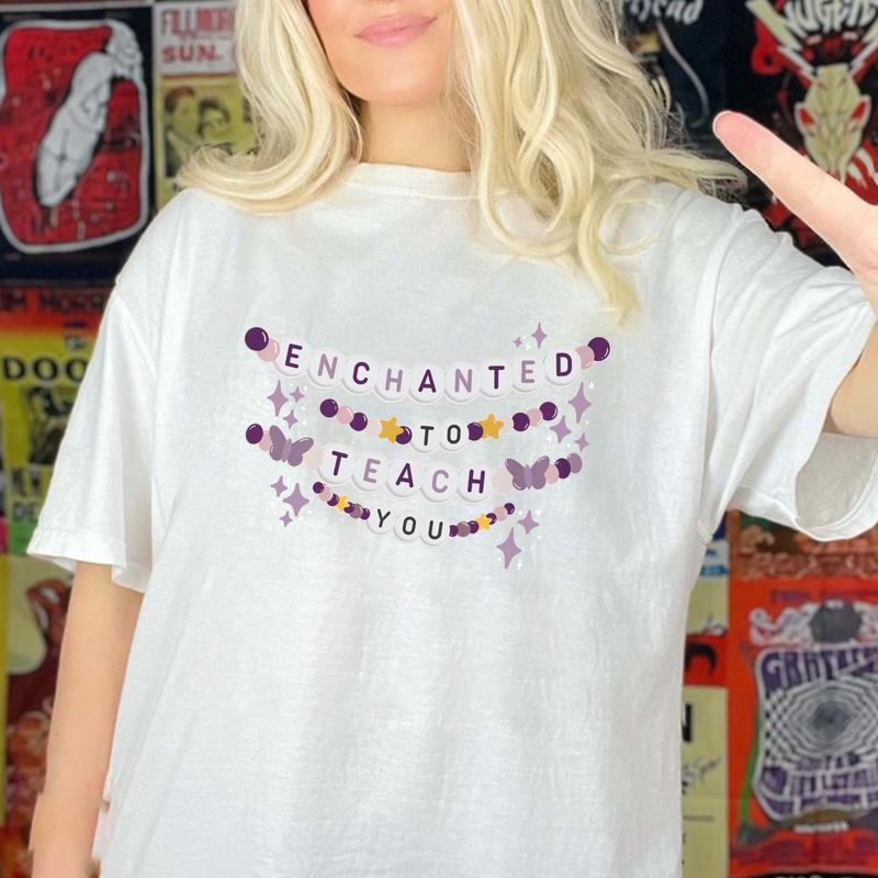 Enchanted to Teach You Friendship Bracelet ShirtsSweatshirt, In My Teacher Era Enchanted Back to School Gift for Teachers