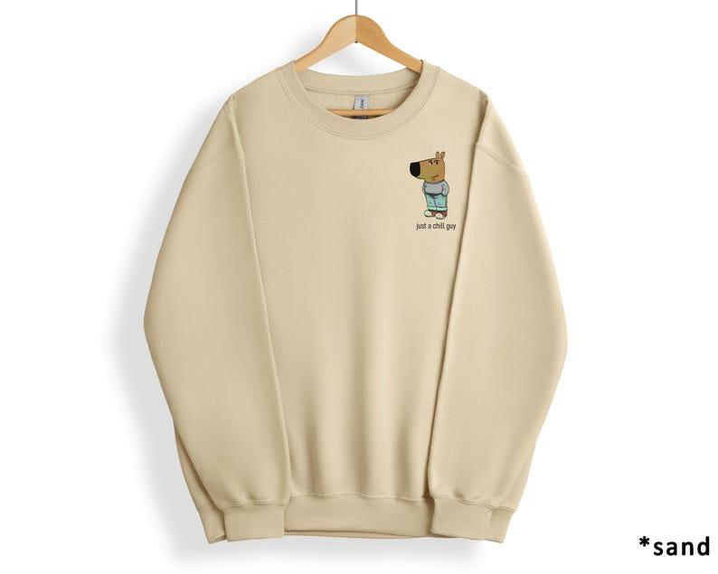 Just A Chill Guy Sweatshirt, Viral Cartoon Hoodie, Chill Guy Meme Sweatshirt, Boyfriend Sweater, TikTok Meme Shirt