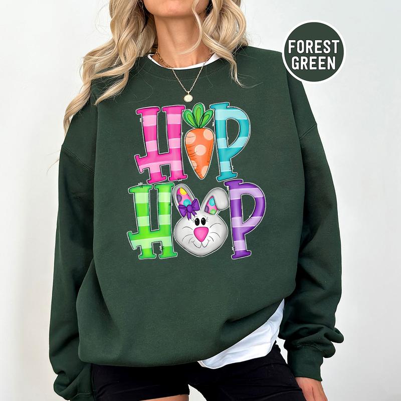 Hip Hop Easter Bunny Sweatshirt, Hoodie, T-shirt, Easter Shirt, Cute Easter Gifts, Peeps Shirt