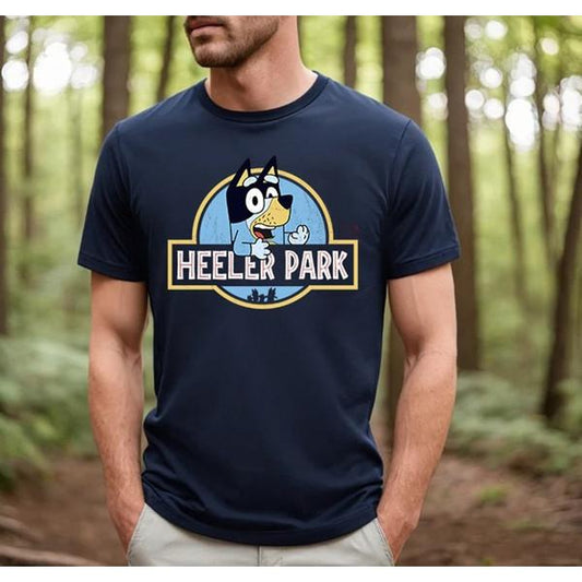 Bluey Heelerpark T-shirt - Shared Styles - Every Style Imaginable - Full Size Range - Colorful Varieties - Functional Fashion