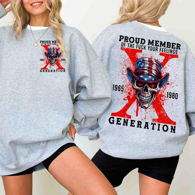 New Version Generation X FAFO Shirt, Gen X FAFO Two Side, Casual Gen X T-Shirt for GenX Enthusiasts