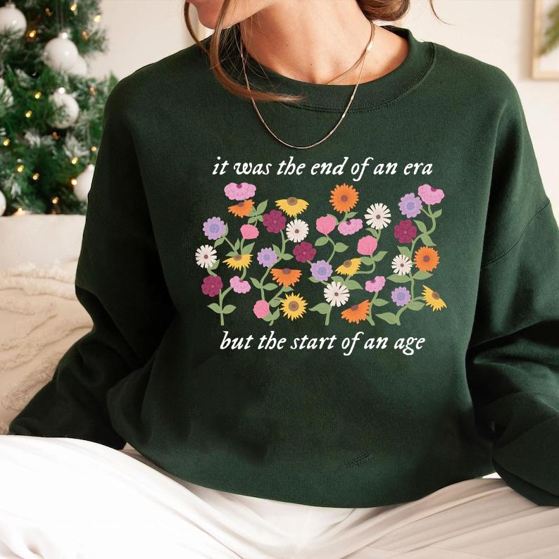 End Of An Era Version Tshirt, Suprised Song Vintage Piano Flowers TshirtSweatshirtHoodie, Flowers Tshirt