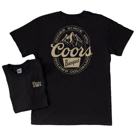 Coors Banquet T-Shirt - Classic and Rugged Design , Cotton Crewneck Tee for Men and Women