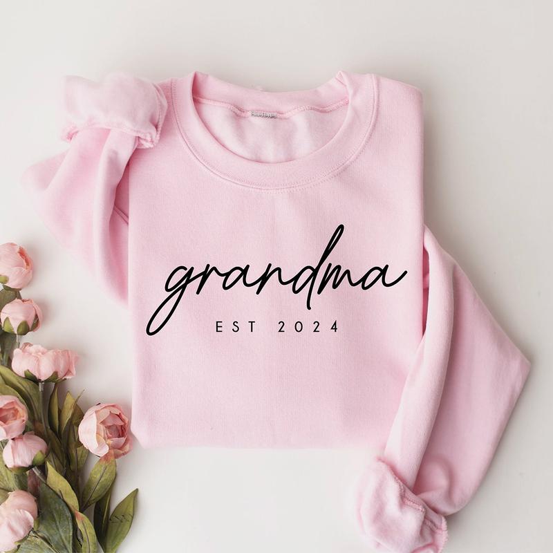Personalized Est Grandma Sweatshirt, Grandma Gift, Mother's Day Sweatshirt, Mother's Day Gift, Granny Gift, New Granny Gift, Nana Shirt