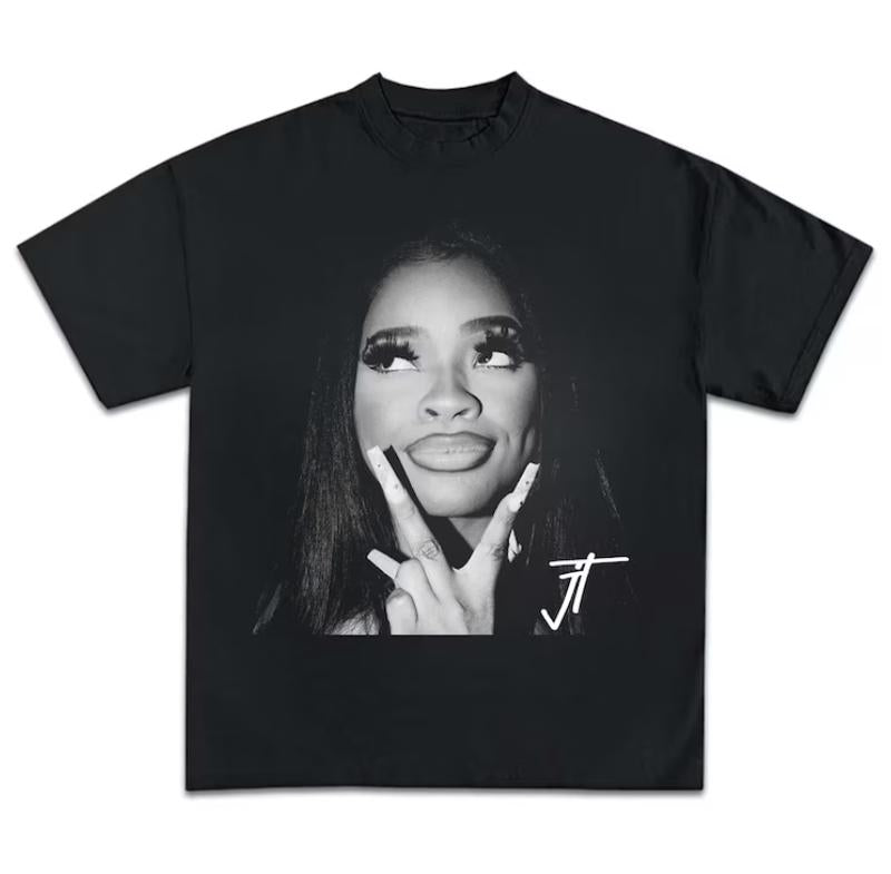 Jt Signature Graphic Tee T-Shirt, Gift For Women and Man Unisex T-Shirt 90s Vintage Bootleg Unisex Rap T-Shirt Vintage tee Menswear Top
