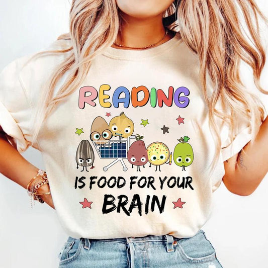 Reading Is Food For Your Brain Children's Books Shirt, I Still Read Children's Books Shirt, Elementary Teacher Shirt, Children's Character Affirmation