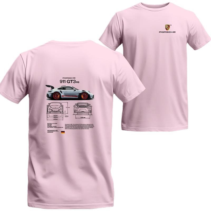 Porsche 911 GT3 RS Aesthetic T-shirt, Retro Porsche 911 GT3,  Best choice, Menswear Top, porsche shirt