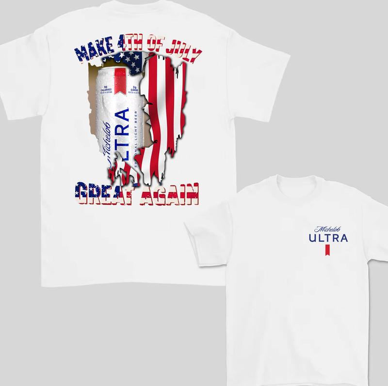 Michelob Ultra Make 4th of July America Great Again Shirt Unisex