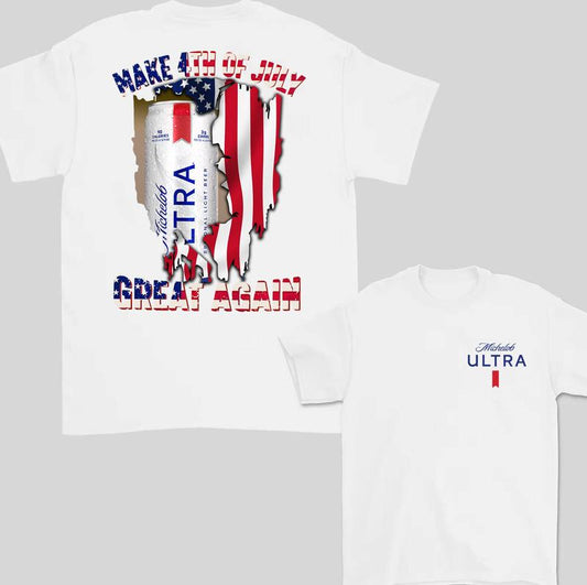 Michelob Ultra Make 4th of July America Great Again Shirt Unisex