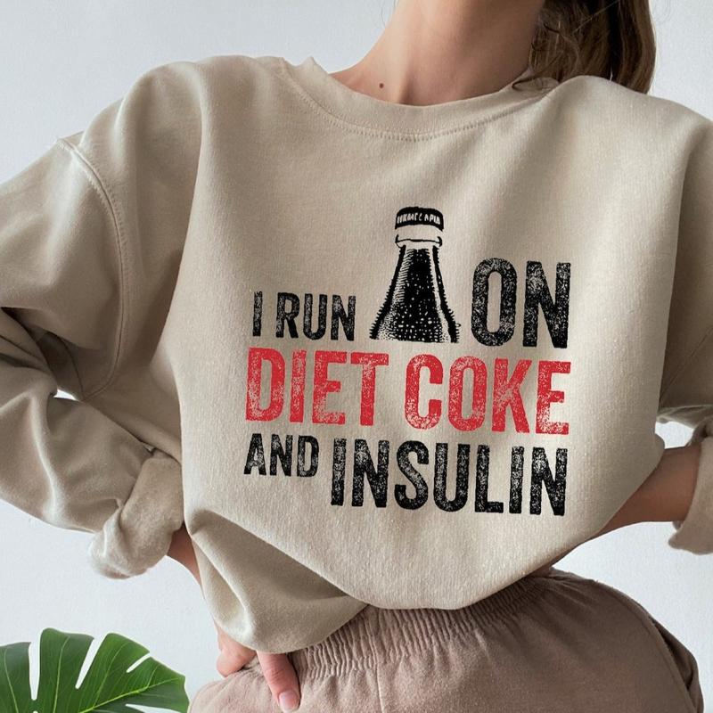 I Run On Diet Coke and Insulin Shirt, Diabetes Awareness Shirt, Diabetes Support Tee, Gift For Diabetic, Diabetic Lifestyle Shirt
