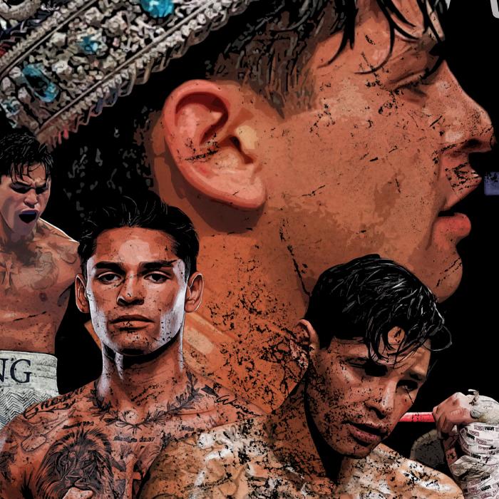 King Ryan Garcia T-Shirt Mexican Boxer World Champion Custom Graphic Tee Crewneck Cotton