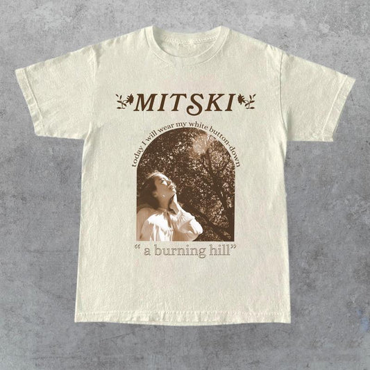 Mitski T-Shirt Today I Will Wear My White Button Down A Burning Hill T-Shirt, Shirt Outfit Idea, Gift for Her, Gift for Him, Gift for Friend