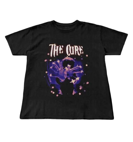 The Cure T-shirt, Band T-shirts, Indie T-shirts, The cure graphic tee, trendy T-shirts Cotton Fabric Jersey Menswear