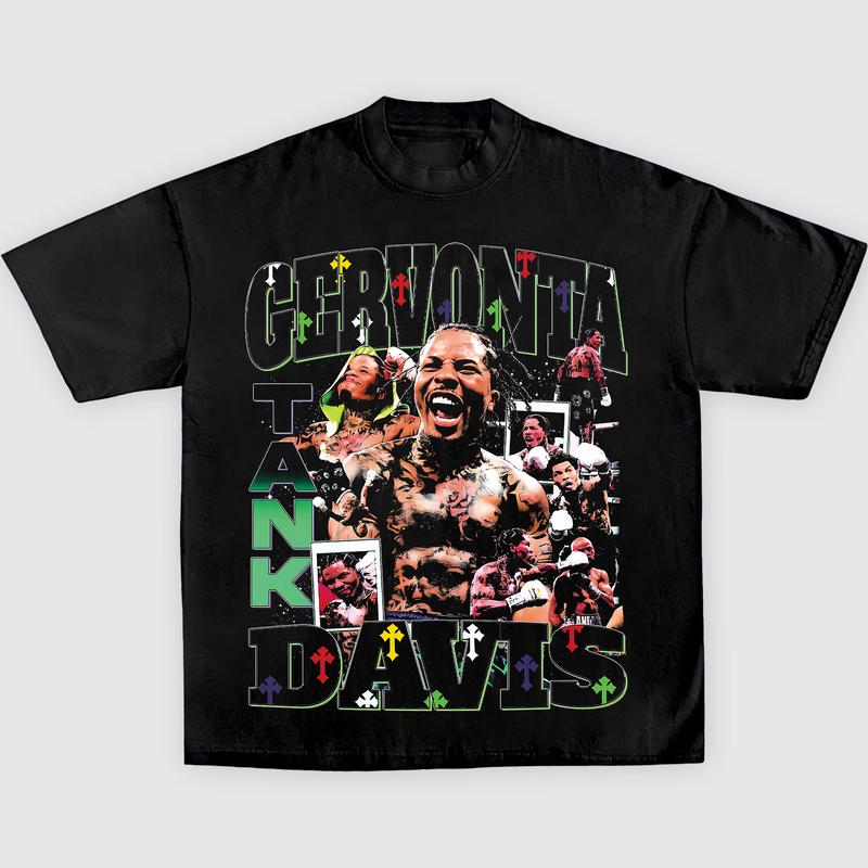 GERVONTA DAVIS TANK V2 TEE, Boxing T-shirt, Boxer Tee, Sports Shirt, UFC Shirt, Gift for Him Gift For Her Hoodie Sweatshirt Streetwear