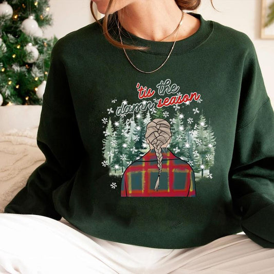 Tis The D@mn Season Shirt, Christmas Cozy SweatshirtShirtHoodie For Fan