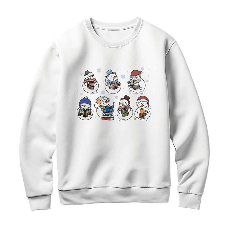 HP Snow Man Books Sweatshirt, Harry Potter Books Hoodie, Christmas Gift For Potterheads