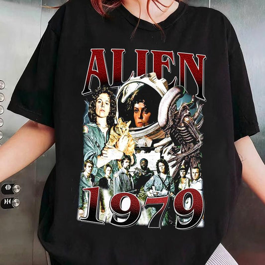 Limited Alie_n 1979 Vintage T-Shirt, Shirt Gift for Women and Men Unisex T-Shirt Medium Cotton Tshirt