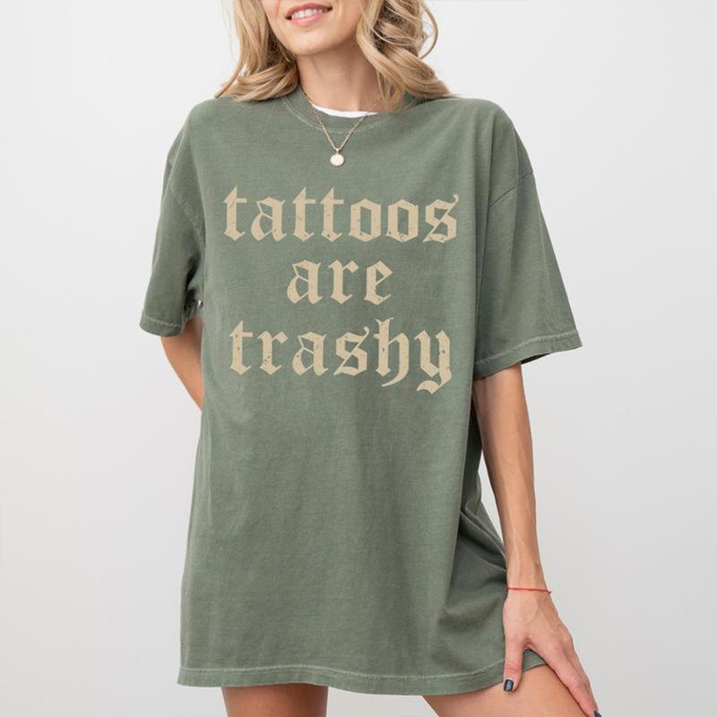 Retro tattoos are trashy casual fit t-shirt, trendy design, relaxed fit Sweatshirt, Hoodie, Comfort Colors