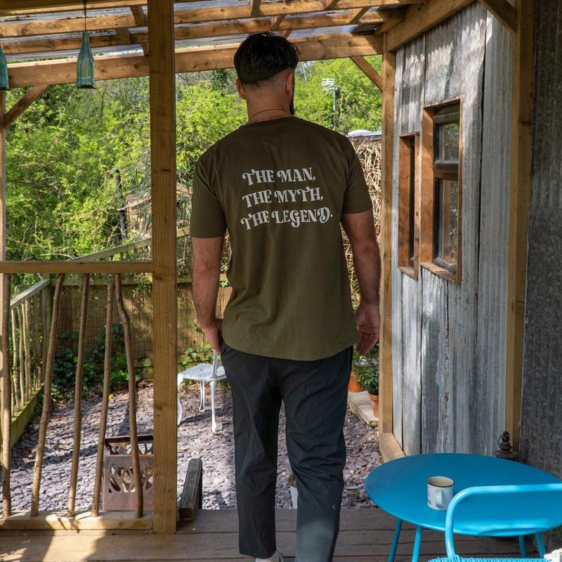 The Man The Myth The Legend Personalised T Shirt - Slogan Back Print Top For Him - Father's Day Birthday Gift For Him  sweater and hoodie