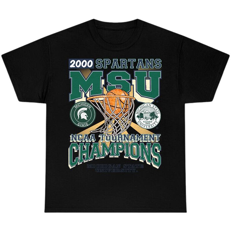 Michigan State University, T-Shirt, MSU Spartans Tournamen T-Shirt, Full Color T-Shirt, Unisex T-Shirt, For Men, For Women billabongshirts