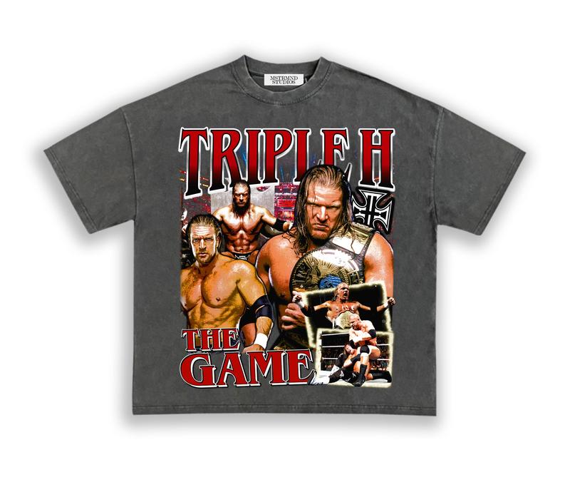 TRIPLE H TEE, Wrestling Tee, WWE Tee, Wrestling Gift, Sports Shirt, Workout T-shirt, Gift for Him Gift For Her Hoodie Sweatshirt Streetwear