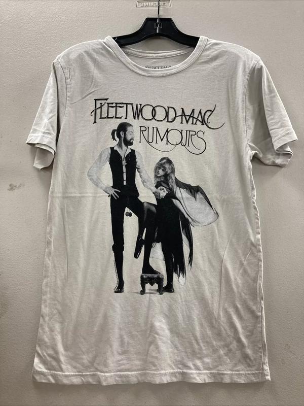 Fleetwood Mac T Shirt Rumours Album Officially Licensed Black Mens Rock Band Tee Cotton Menswear