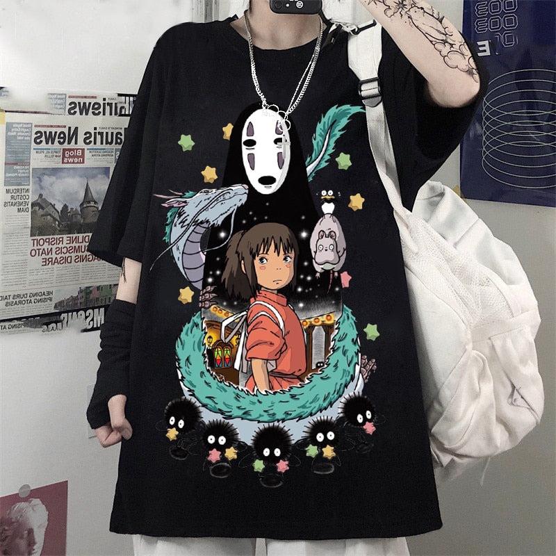 Studio Ghibli Printed TShirt Vintage Fan Gift Shirt