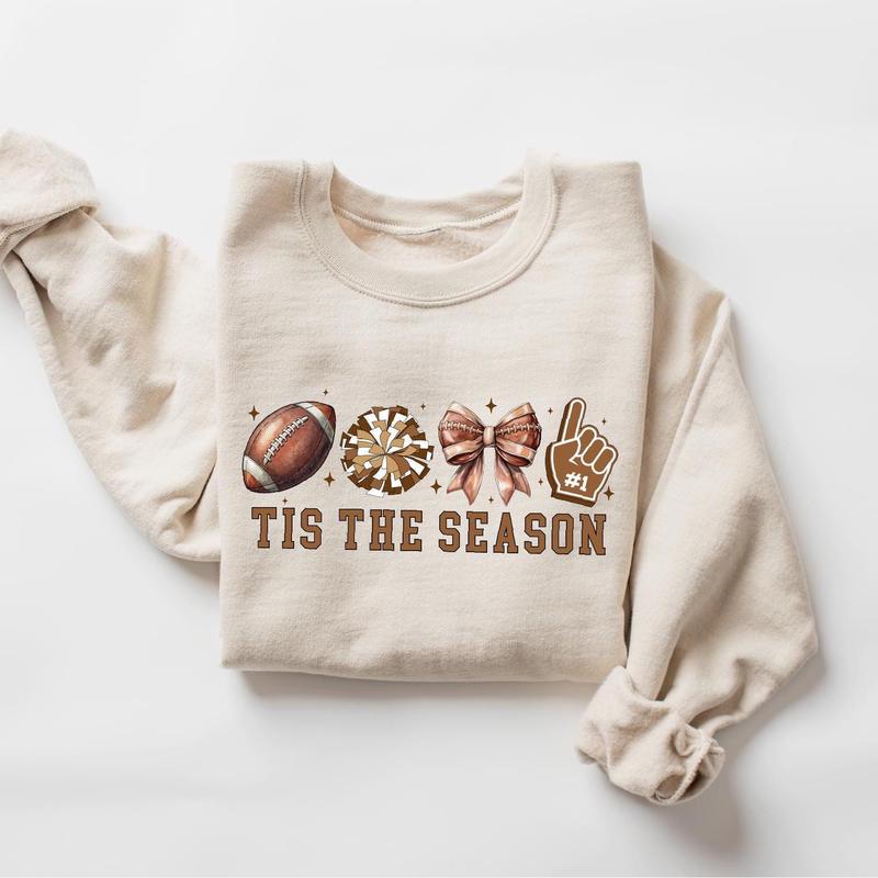 Football Sweatshirt, Football Bow Sweatshirt, School Mascot Shirt, Cheerleader Cheer Mom Shirt, Coquette Cheerleading Apparel, Football Team, Mom Life