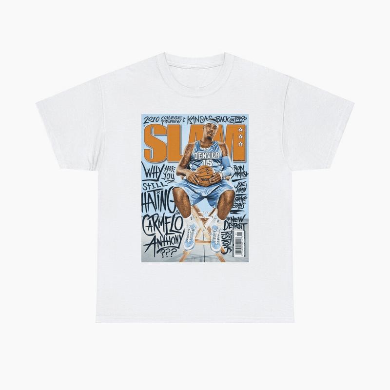 Carmelo Anthony Denver Nuggets Slam Cover Nba Tee Shirt, Shirt For Men , Women