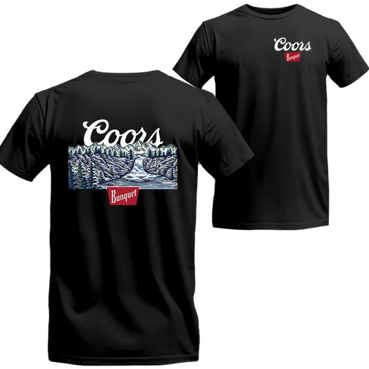 Coors Banquet Waterfall T-shirt, Gifts for Him, Unisex T-shirt For Men, For Women, The Best Choice